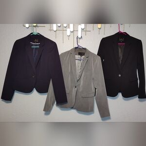 Lot of 3 Neutral Color Women Blazers S